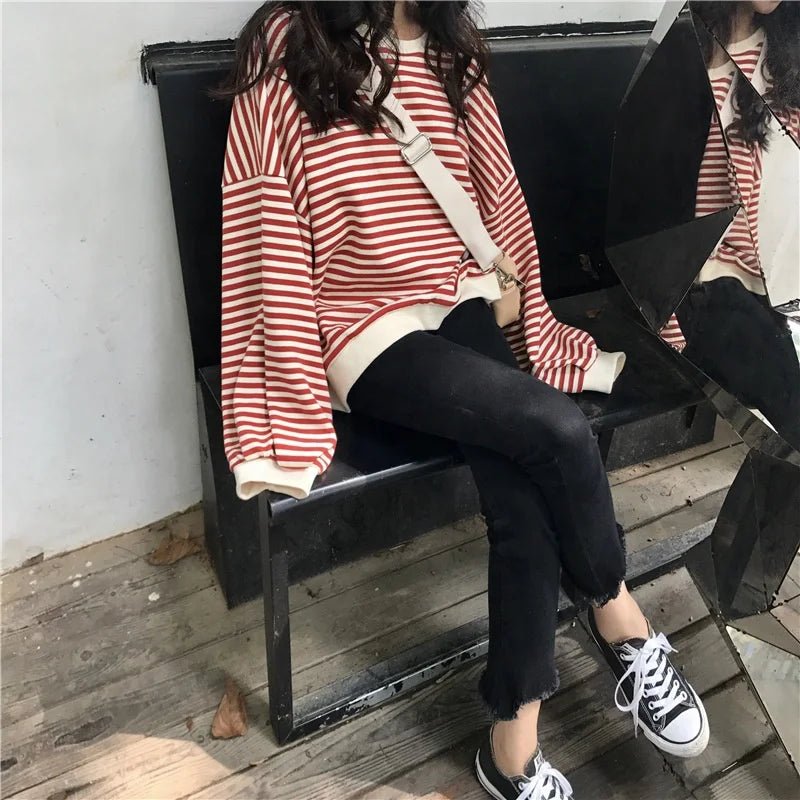 Spring Autumn Women's Loose Lantern - Sleeve Long - Sleeve Top Trendy Mid - Length Fashion Lightweight Outerwear - Zeprah