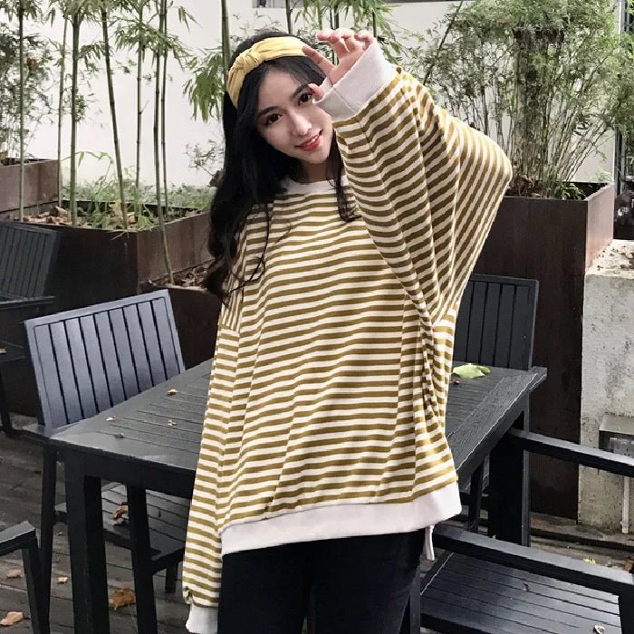 Spring Autumn Women's Loose Lantern - Sleeve Long - Sleeve Top Trendy Mid - Length Fashion Lightweight Outerwear - Zeprah