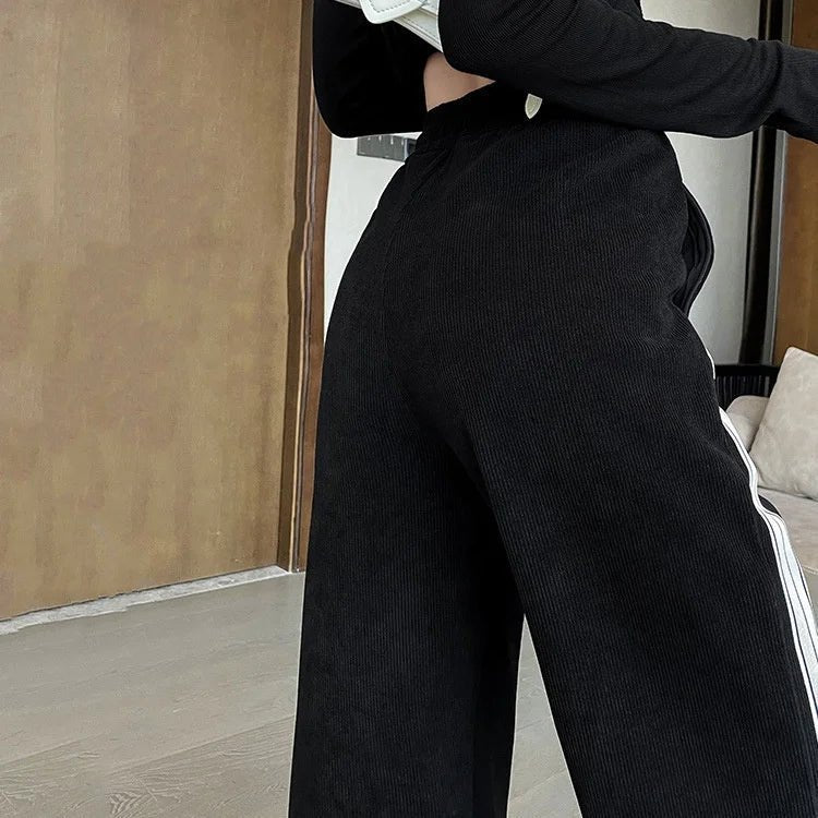 Straight - legged Trousers Casual Sporty Slacks loose Long Pants - Zeprah