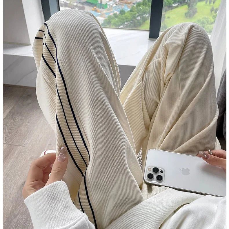 Straight - legged Trousers Casual Sporty Slacks loose Long Pants - Zeprah