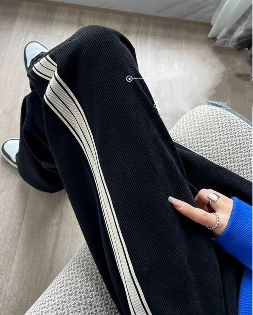 Straight - legged Trousers Casual Sporty Slacks loose Long Pants - Zeprah