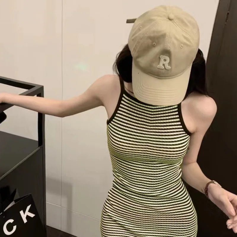 Streak Wrap Dress Slim - fit Cami Dress Best - selling Package Hip Skirt - Zeprah