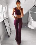 Stretch Flare Trousers Elegant Striped Trousers Trendy Pants - Zeprah