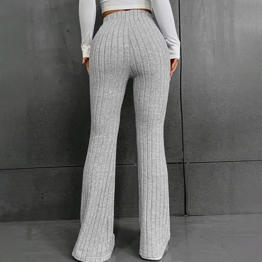 Stretch Long Pants Trendy Premium Quality Trousers Flared Pants - Zeprah
