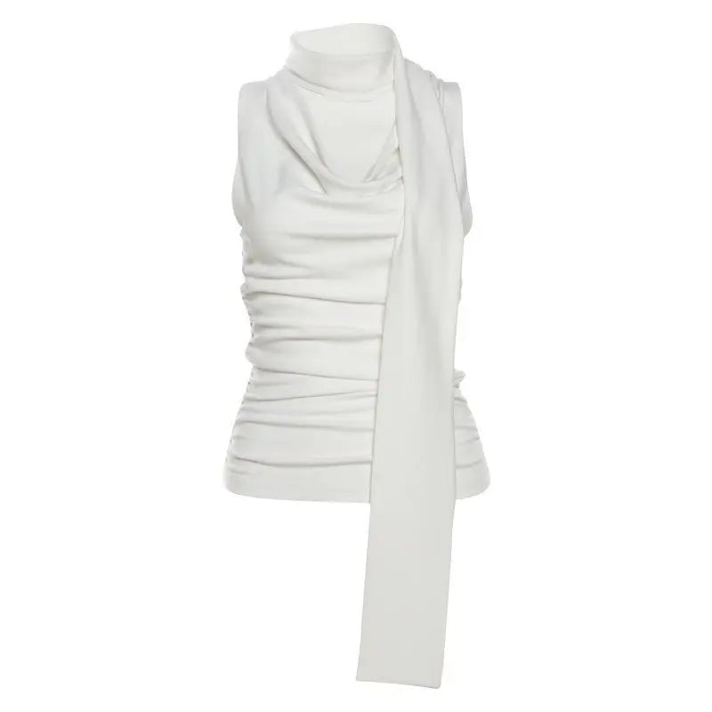 Summer American Spice Girl Sexy Slim - fit Swing Collar Design Sense All - match Strap Vest Women's Sleeveless Top - Zeprah