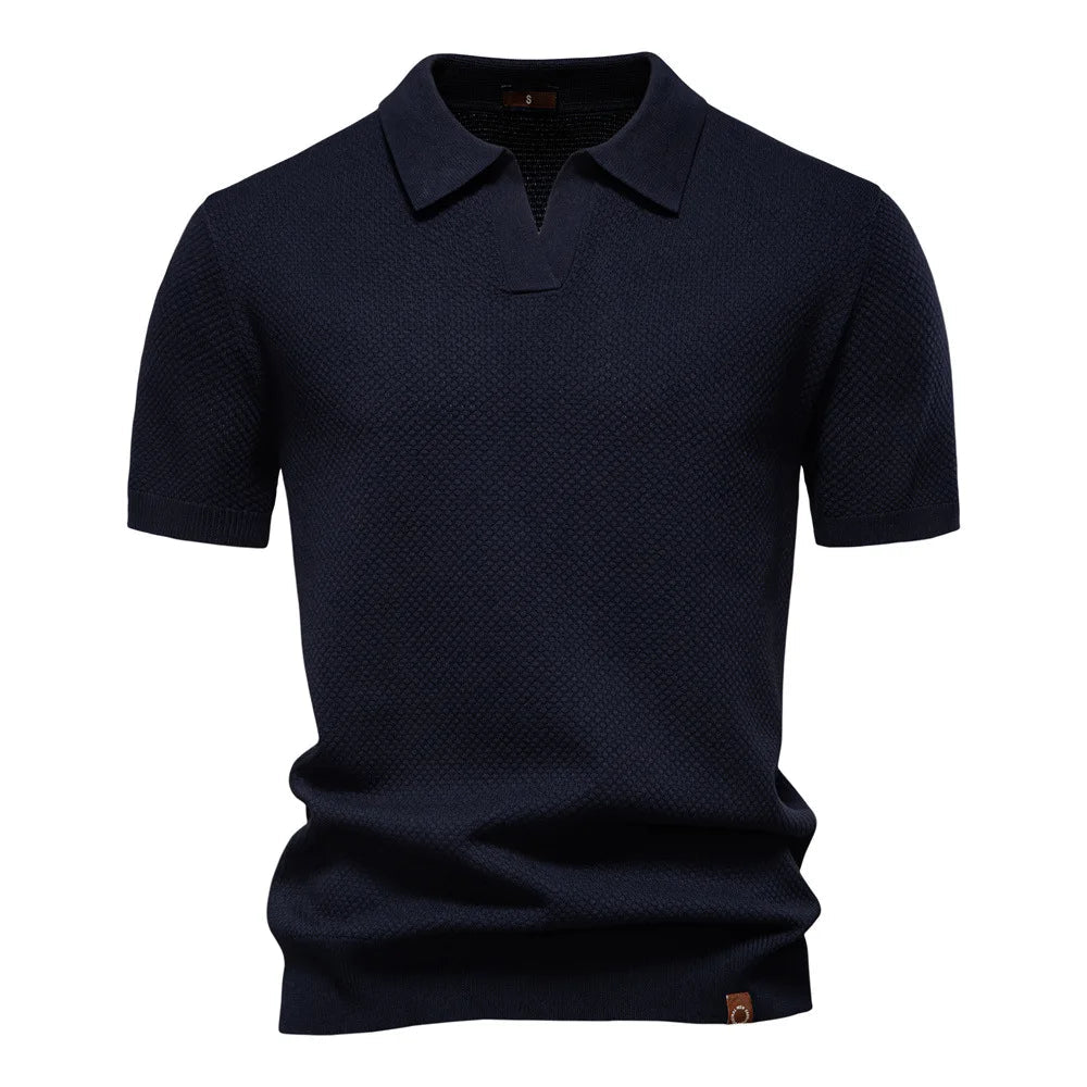 Summer High Quality Pineapple Pattern Polo Shirt Men Business Seagull Collar Men's Short Sleeve Sweater Polo - Zeprah