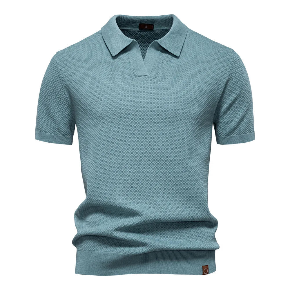 Summer High Quality Pineapple Pattern Polo Shirt Men Business Seagull Collar Men's Short Sleeve Sweater Polo - Zeprah
