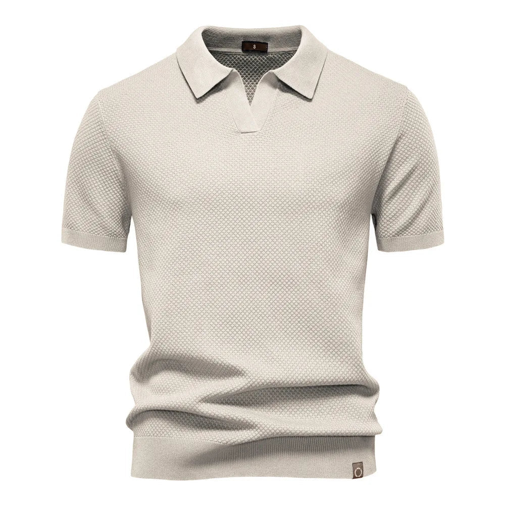 Summer High Quality Pineapple Pattern Polo Shirt Men Business Seagull Collar Men's Short Sleeve Sweater Polo - Zeprah