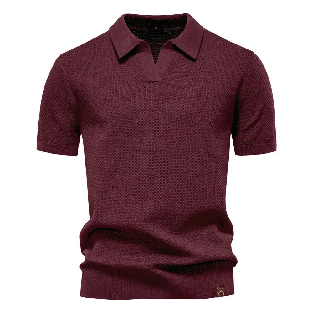 Summer High Quality Pineapple Pattern Polo Shirt Men Business Seagull Collar Men's Short Sleeve Sweater Polo - Zeprah