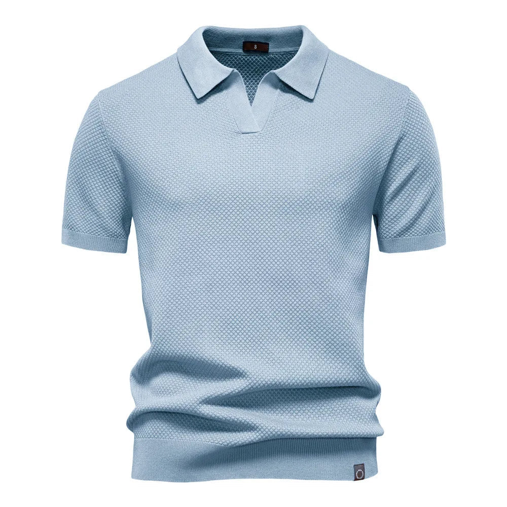 Summer High Quality Pineapple Pattern Polo Shirt Men Business Seagull Collar Men's Short Sleeve Sweater Polo - Zeprah