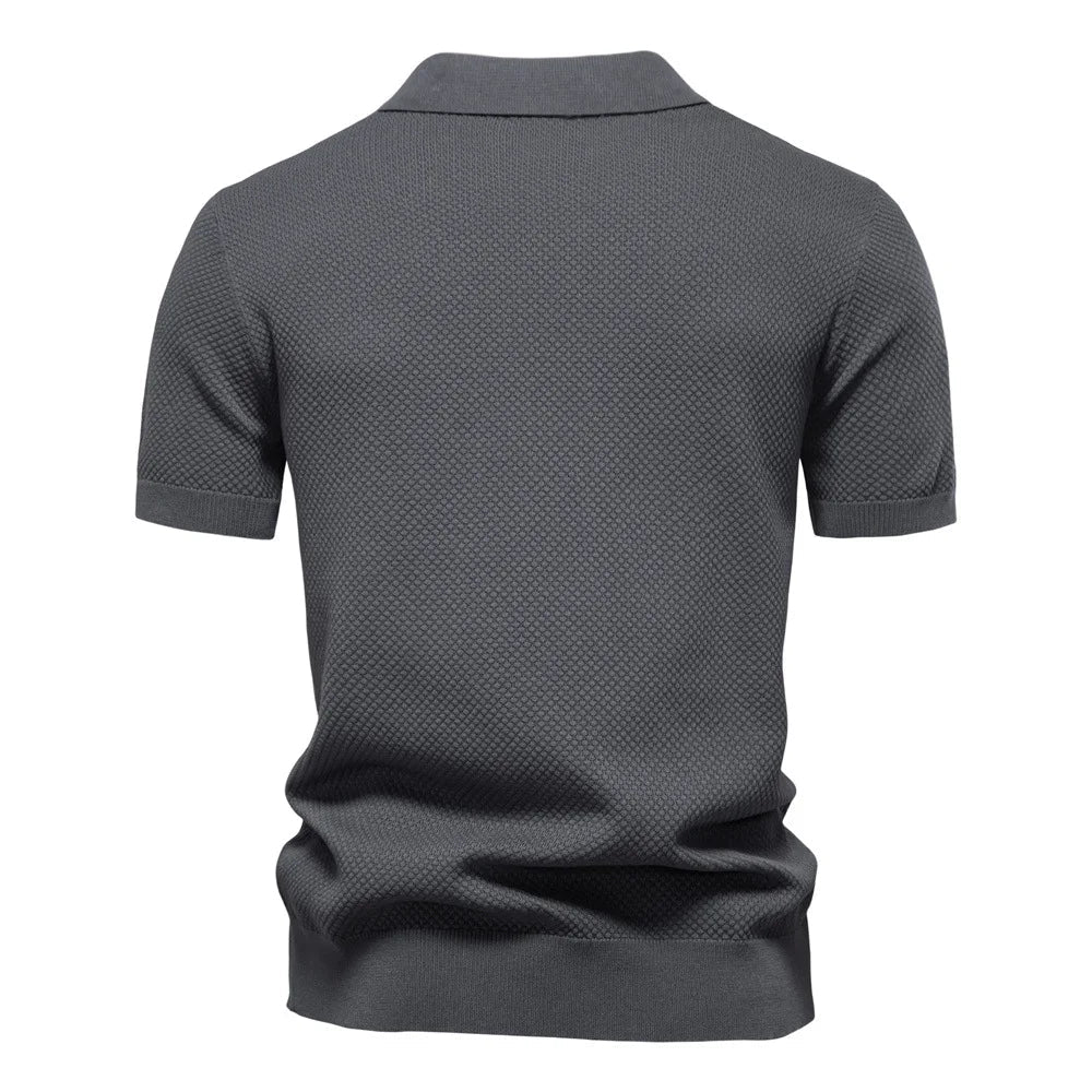 Summer High Quality Pineapple Pattern Polo Shirt Men Business Seagull Collar Men's Short Sleeve Sweater Polo - Zeprah