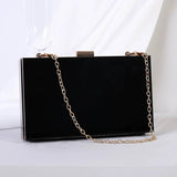 Summer Ladies Transparent Boxed Purse Crossbody Handbag Trendy Women Clear Acrylic Evening Clutch Bag - Zeprah