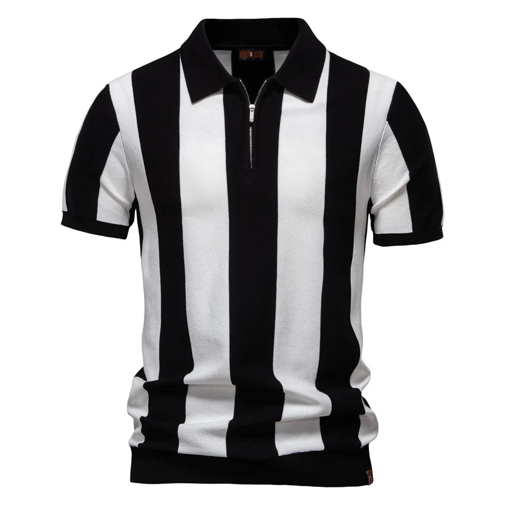 Summer New Breathable Fleece Lapel Short Sleeve Solid Men's for Shirt - Zeprah