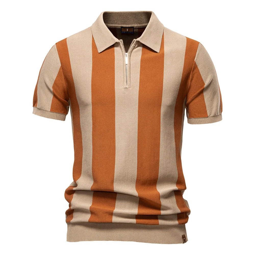 Summer New Breathable Fleece Lapel Short Sleeve Solid Men's for Shirt - Zeprah
