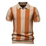 Summer New Breathable Fleece Lapel Short Sleeve Solid Men's for Shirt - Zeprah