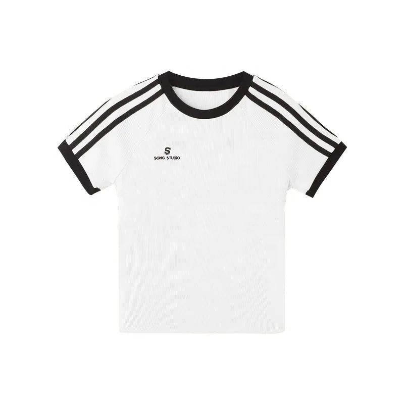 Summer New Distinctive Short - sleeved T-shirt Women's Top Slim - fit Slimming Printed Letter Short - sleeved Top Women's Trendy - Zeprah