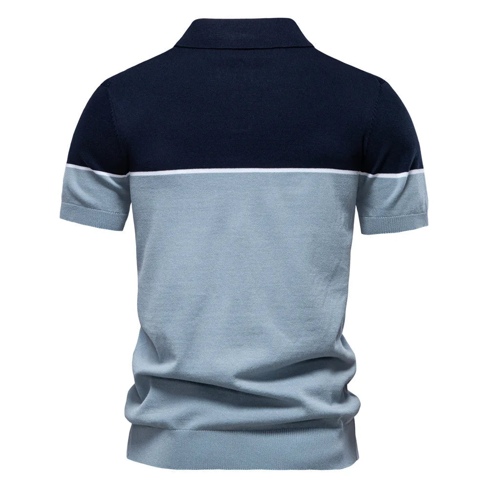 Summer New Men's Short Sleeve Jersey Solid Blank Anti - Pilling Casual for Shirt - Zeprah