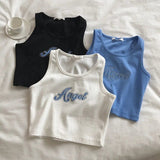 Summer New Sexy Tops Camisole Ribbed Tank Top for Woman - Zeprah