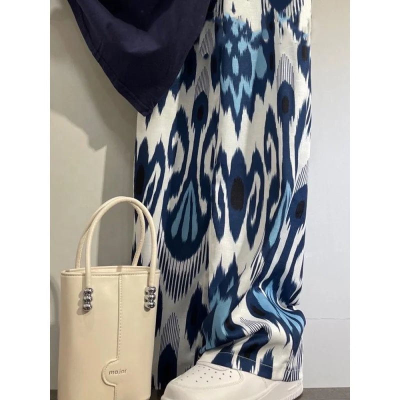Summer Popular Casual Fragrant Style Two - piece Set Short Sleeve Top and Long Pants Women's Set - Zeprah
