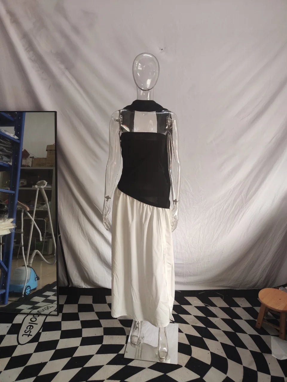 Summer Prom New Sexy Backless Strapless Gown Sleeveless Tight Evening Long Fitted Wedding Dresses With Front Slit for Women - Zeprah