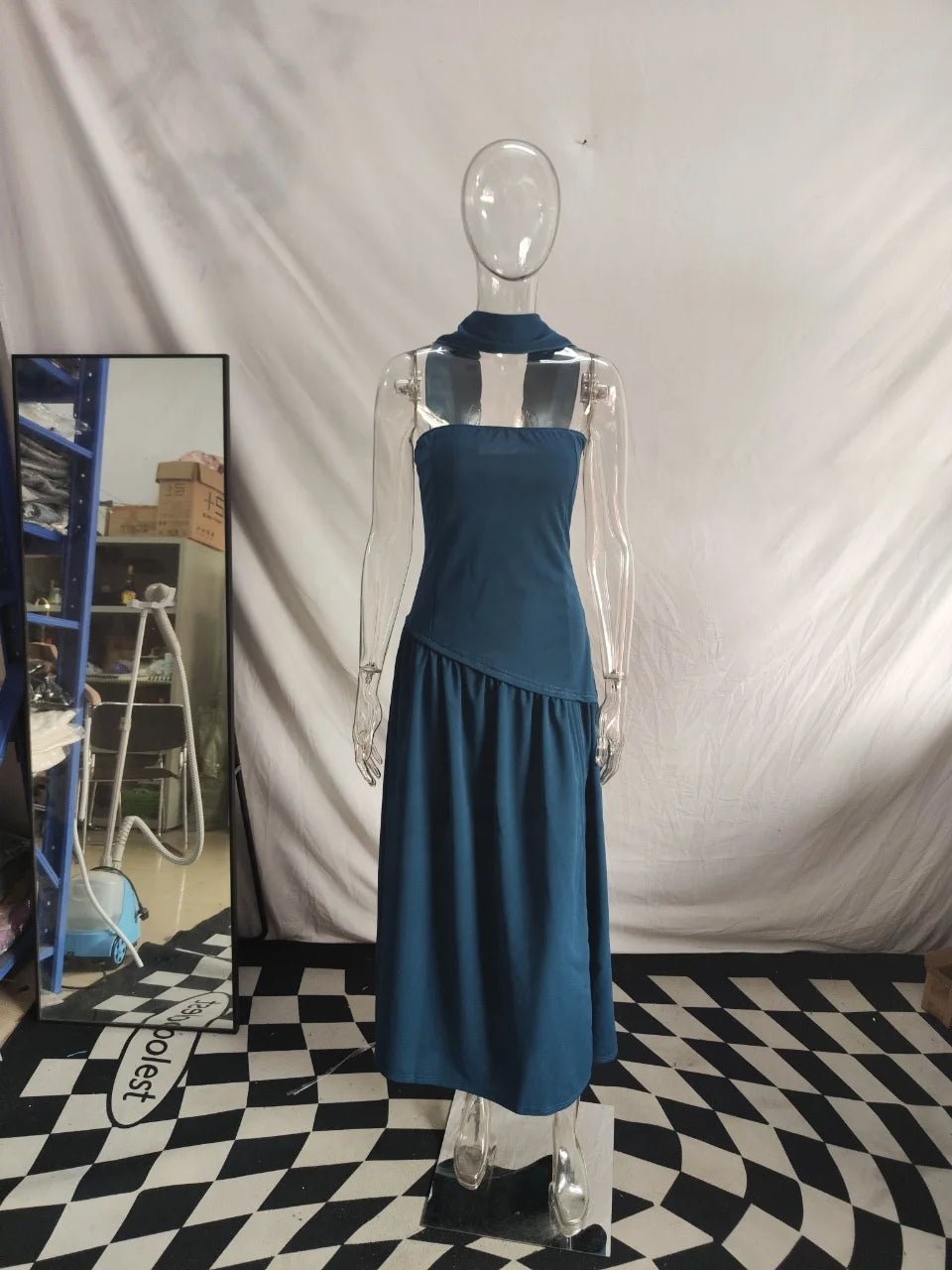 Summer Prom New Sexy Backless Strapless Gown Sleeveless Tight Evening Long Fitted Wedding Dresses With Front Slit for Women - Zeprah