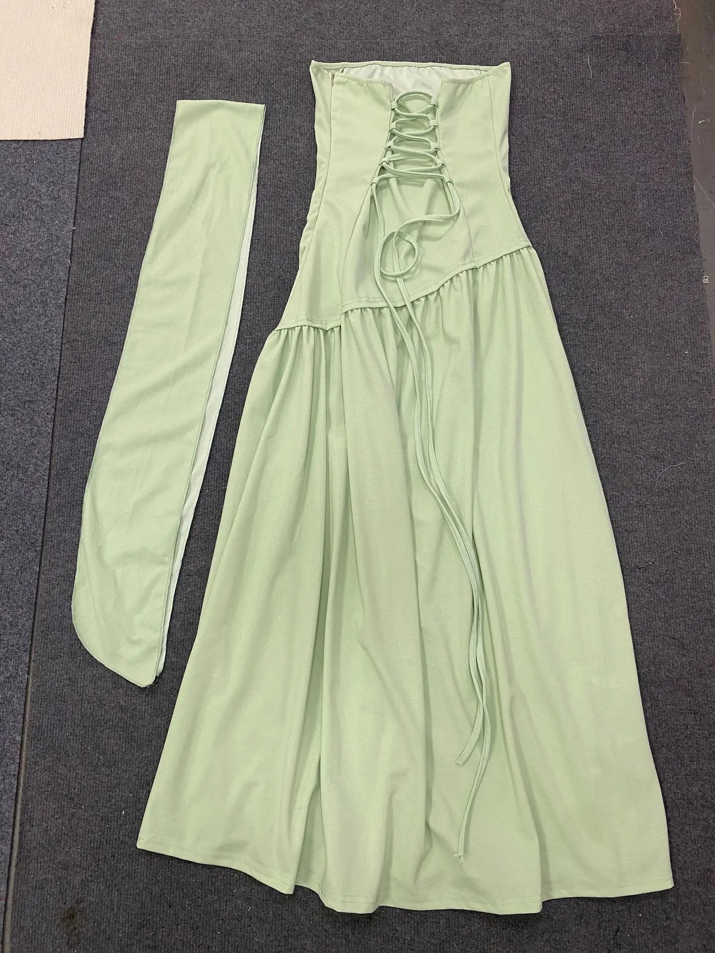 Summer Prom New Sexy Backless Strapless Gown Sleeveless Tight Evening Long Fitted Wedding Dresses With Front Slit for Women - Zeprah