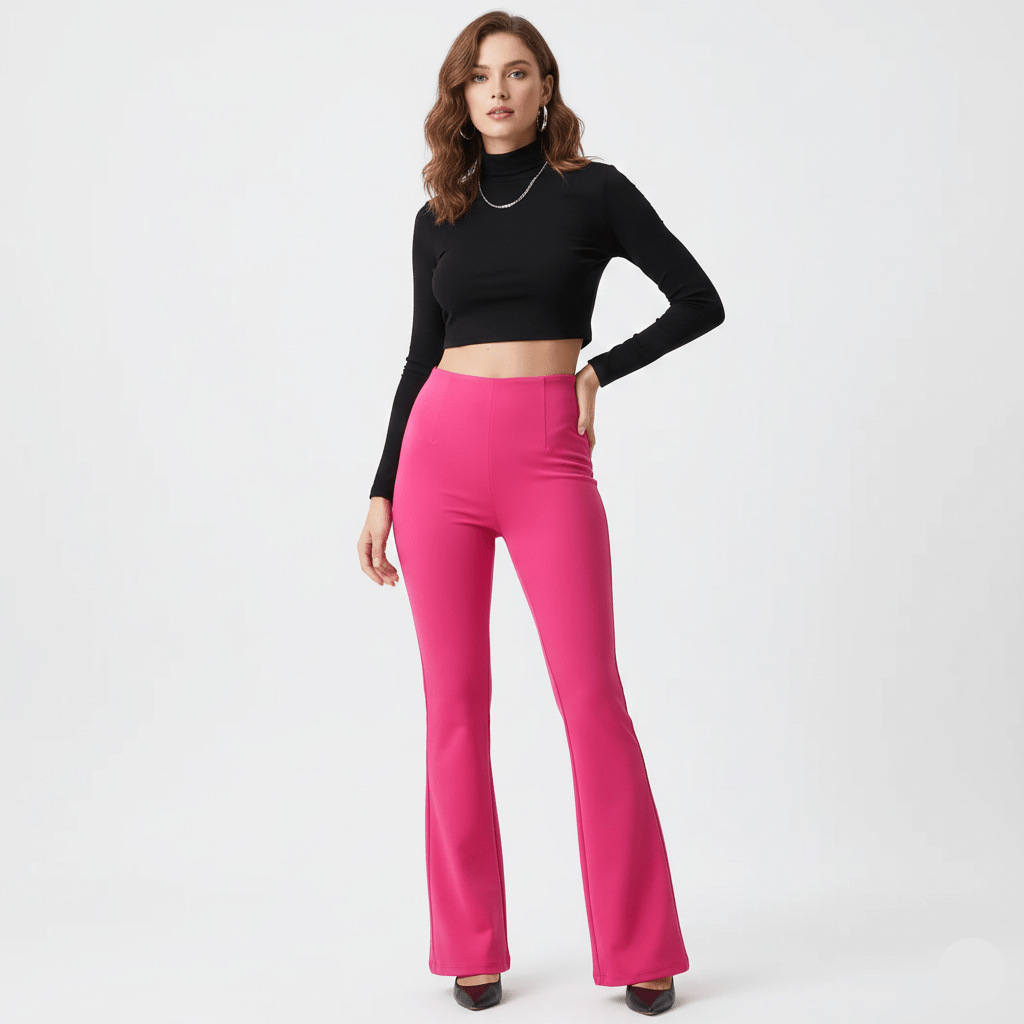 Summer Skinny Trousers Double - breasted Trousers Unique Flare Trousers - Zeprah