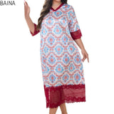Summer Thin Home Apparel Ice Silk Nightdress for Women Long Style Ladies' Fat - Zeprah