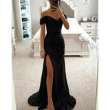 Summer Women's Sexy Sequined Ball Gown Mermaid Sequined Evening Party Dress - Zeprah