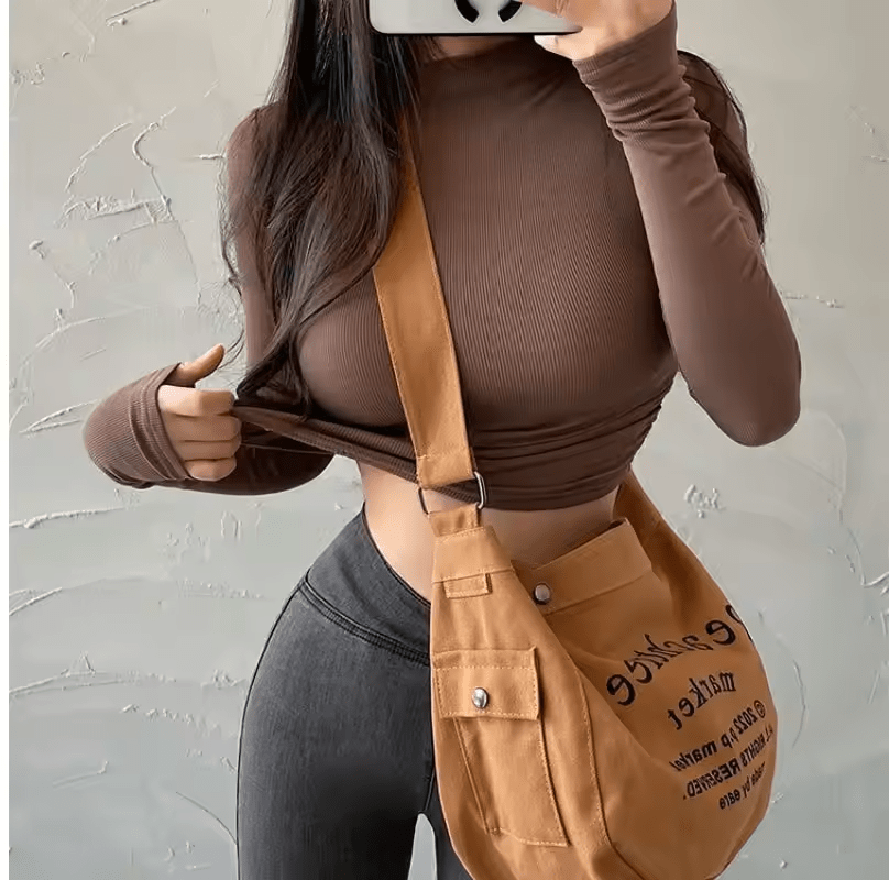 Sweet Slim - Fit Mock Turtleneck Base Shirt | Short Jersey Print Top - Zeprah