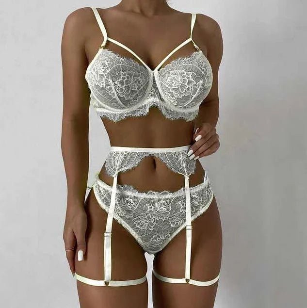 Teddy Babydoll Women's Underwear Women Lingerie Set With Garter Belt - Zeprah