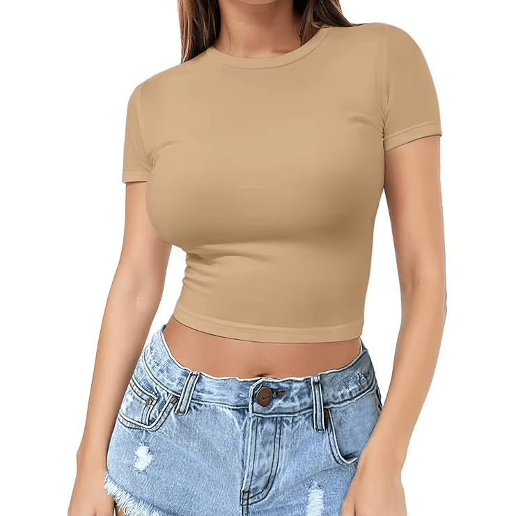 The Ultimate Stretch Crop T-Shirt - Zeprah