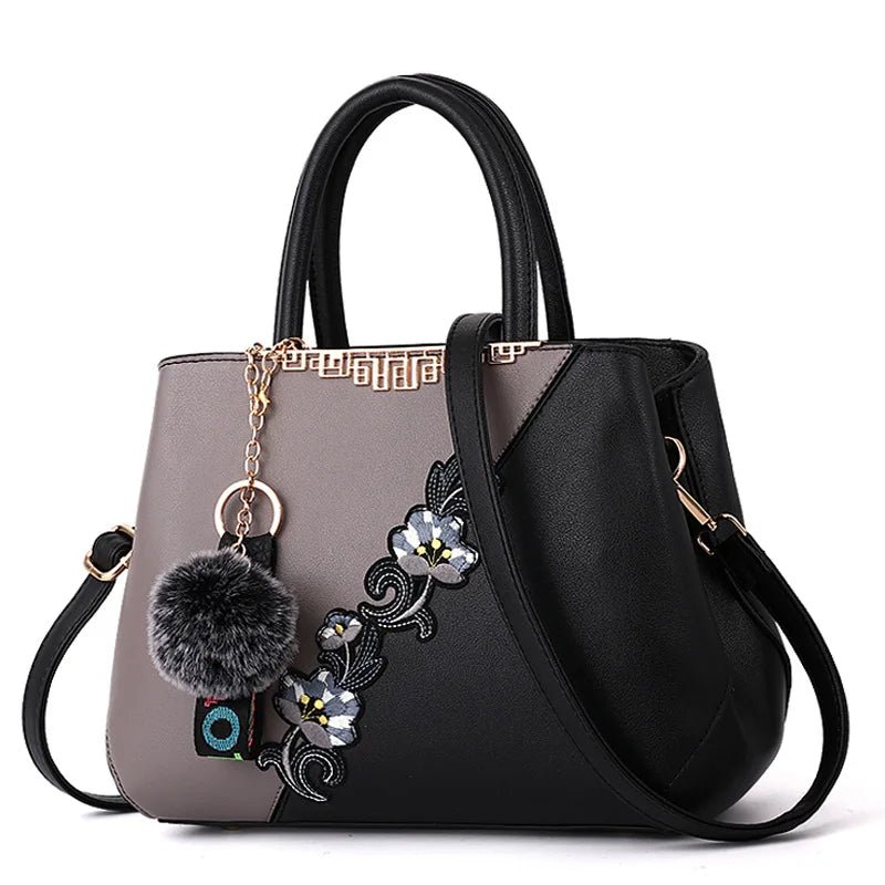 Traditional Flower Vase - Style Handbag for Women Fashion Bolsa Feminina De Couro for Trade Shows School Season - Zeprah