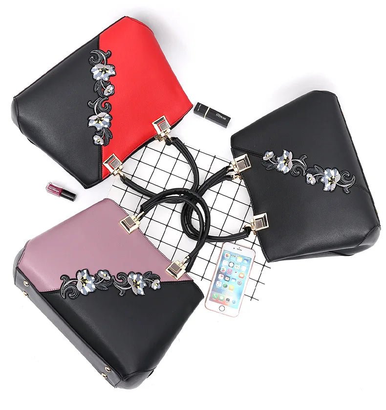 Traditional Flower Vase - Style Handbag for Women Fashion Bolsa Feminina De Couro for Trade Shows School Season - Zeprah