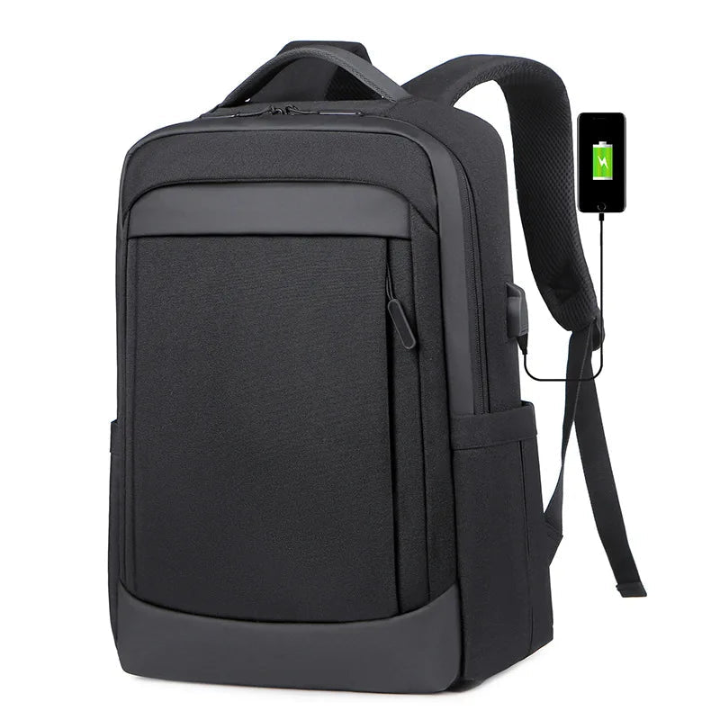 Travel Daypack USB Charging Computer Bags Oxford Waterproof Backbag Men Laptop Bag Backpack - Zeprah
