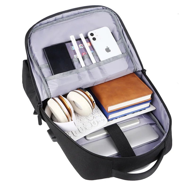 Travel Daypack USB Charging Computer Bags Oxford Waterproof Backbag Men Laptop Bag Backpack - Zeprah