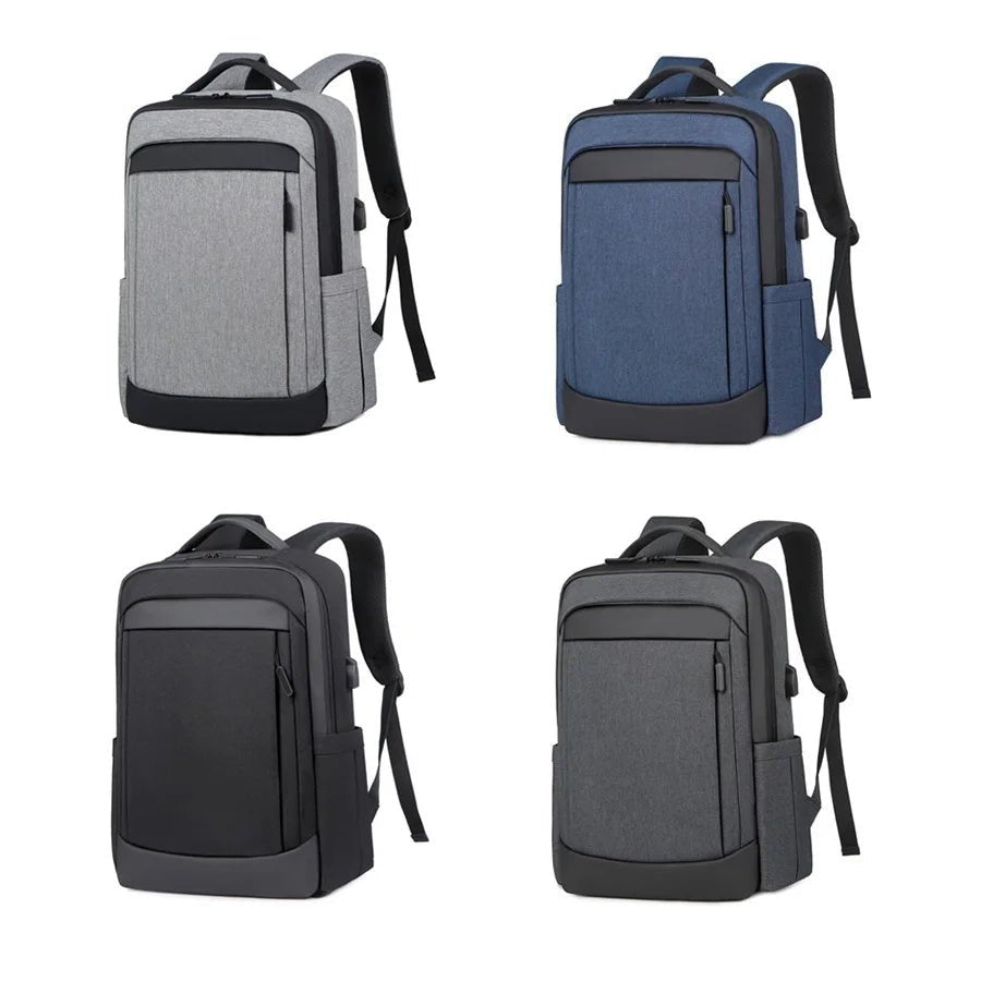 Travel Daypack USB Charging Computer Bags Oxford Waterproof Backbag Men Laptop Bag Backpack - Zeprah