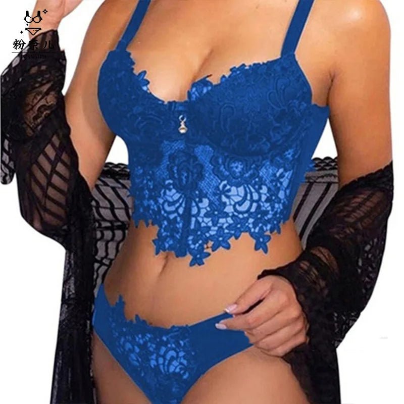 Two - piece Sexy Japanese Free Sexy Embroidered Lace Lingeries - Zeprah