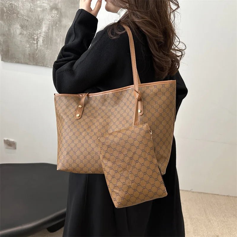 Two - piece Tote Bag Classic Popular Handbag Fashionable Women's Handbag - Zeprah