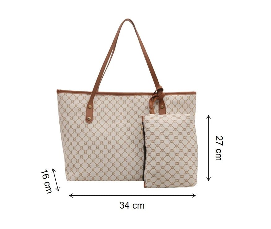 Two - piece Tote Bag Classic Popular Handbag Fashionable Women's Handbag - Zeprah
