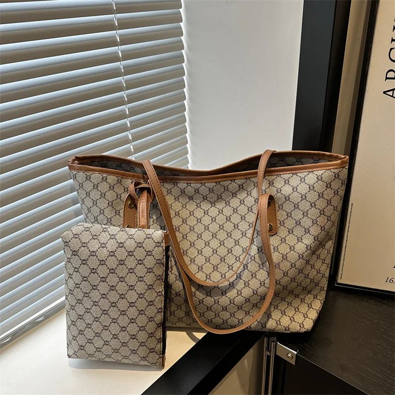 Two - piece Tote Bag Classic Popular Handbag Fashionable Women's Handbag - Zeprah