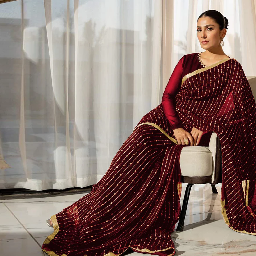 Regal Ruby Saree For Women