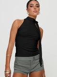 Unique tank Summer Solid Sleeveless Tops Turtleneck Going Out Tops - Zeprah