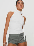 Unique tank Summer Solid Sleeveless Tops Turtleneck Going Out Tops - Zeprah