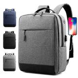 Unisex Backpack Scratch - Proof Waterproof Oxford Material with USB Men's Women's Shoulder Bag for Business Office Laptop - Zeprah