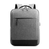 Unisex Backpack Scratch - Proof Waterproof Oxford Material with USB Men's Women's Shoulder Bag for Business Office Laptop - Zeprah