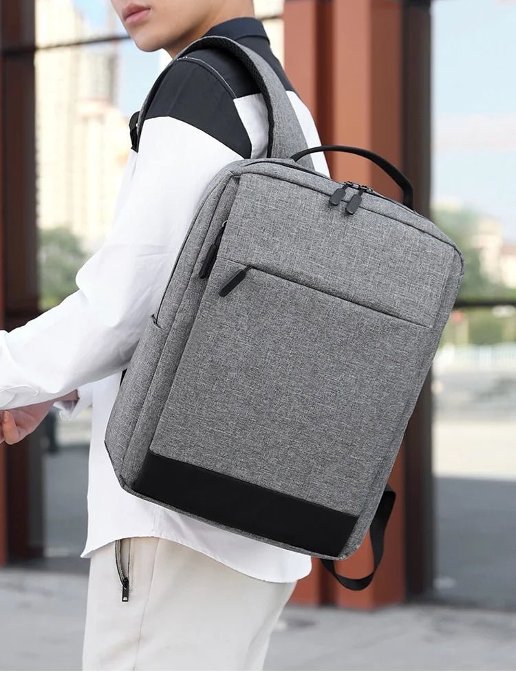 Unisex Backpack Scratch - Proof Waterproof Oxford Material with USB Men's Women's Shoulder Bag for Business Office Laptop - Zeprah