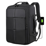 Unisex Business Laptop Backpack USB Waterproof Oxford Zipper Characters Fashion Travel Independent Shoe Compartment - Zeprah