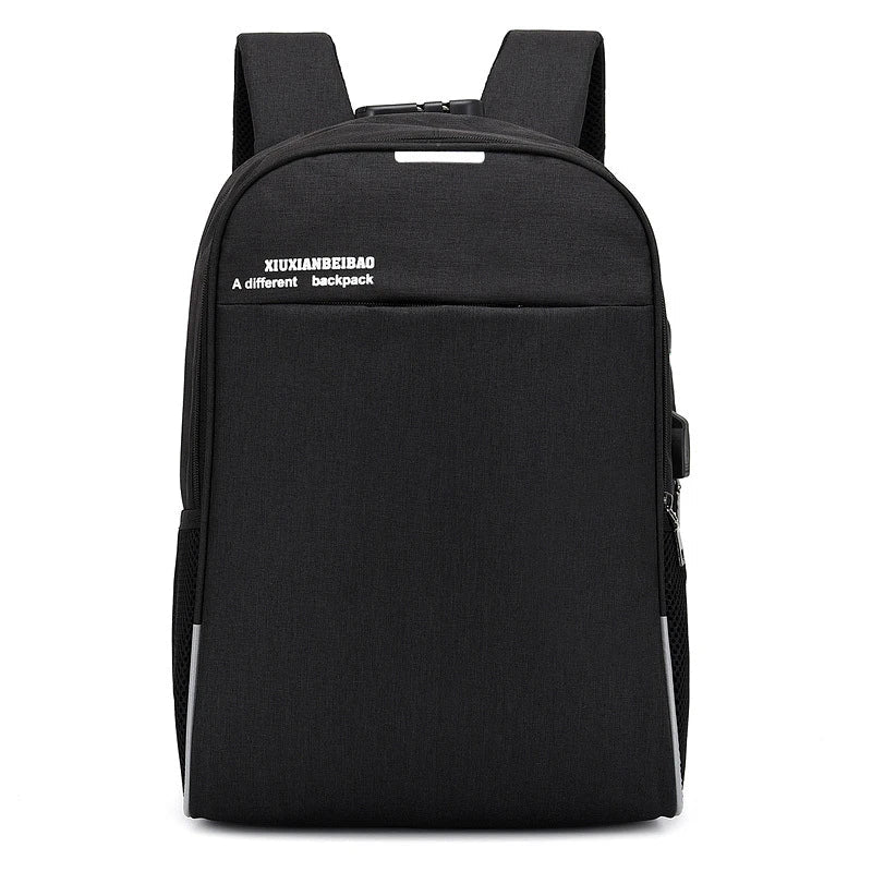 Unisex College Computer Backpack Oxford Zipper Waterproof Polyester Mochila Antirrobo for School Travel - Zeprah