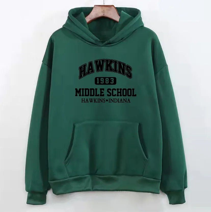 Unisex Fleece - Lined Hoodie Autumn Winter Loose Fit Sweatshirt Trendy Long - Sleeve Top - Zeprah